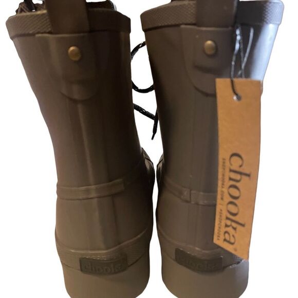 NWOT Chooka Women's Eastlake Rain Duck Combat Boot size 7 - Picture 2 of 9